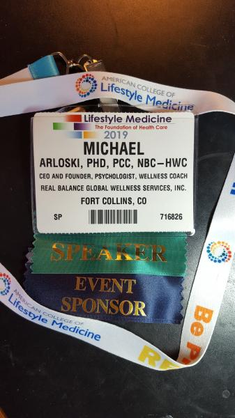 Michael Arloski, Ph.D., PCC, CWP, NBC-HWC badge