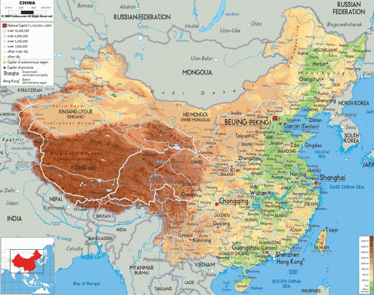 map of china