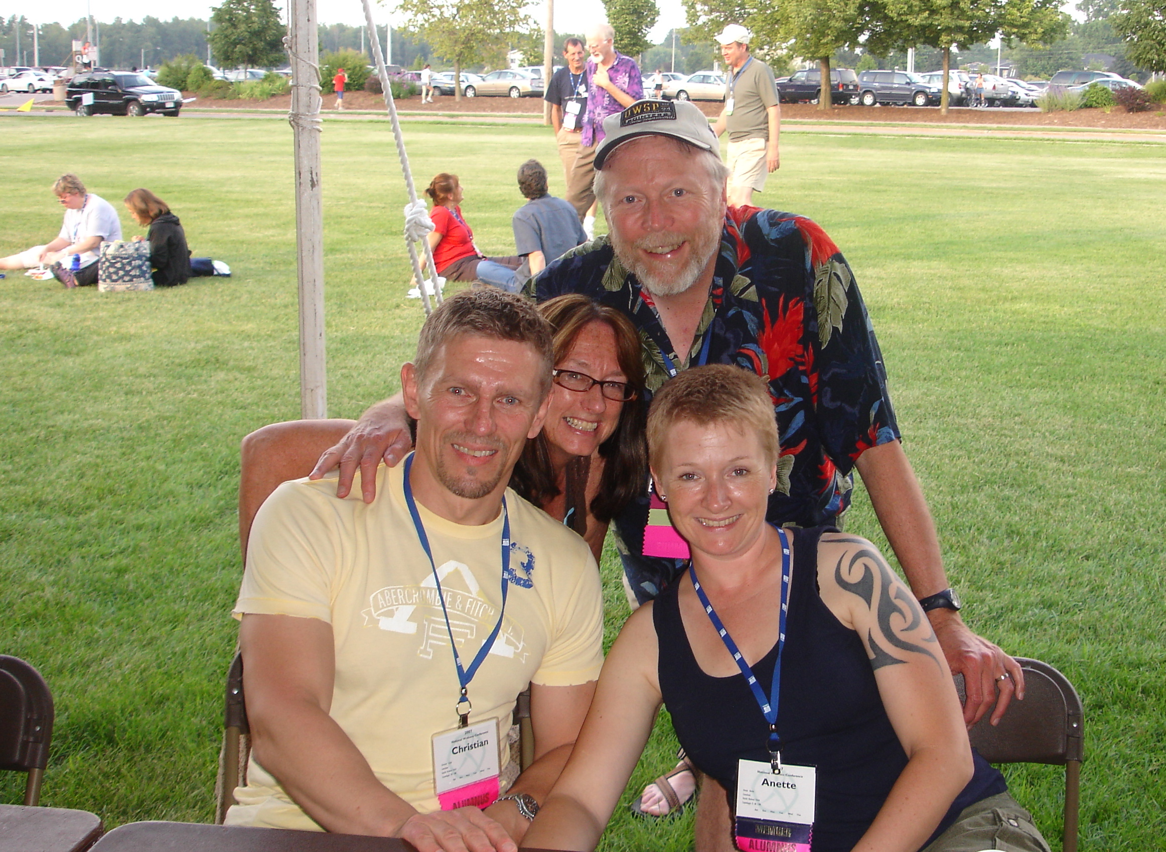 Deborah and Michael with our Danish friends Anette and Christian