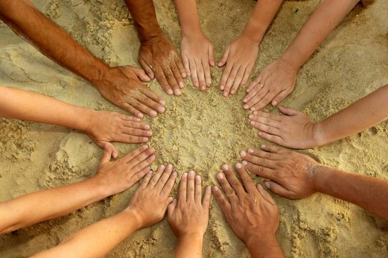 circle of hands