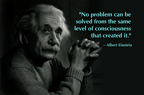 einstein quotes solve problems