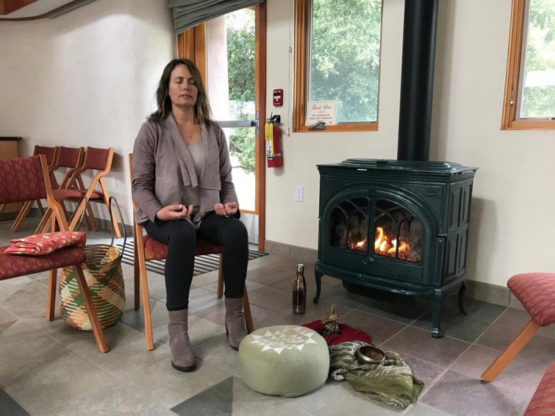 meditating wood stove