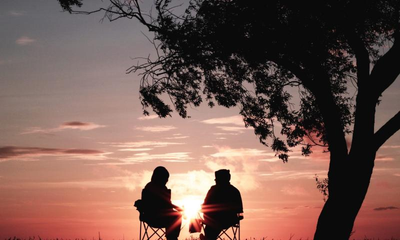 couple sunset